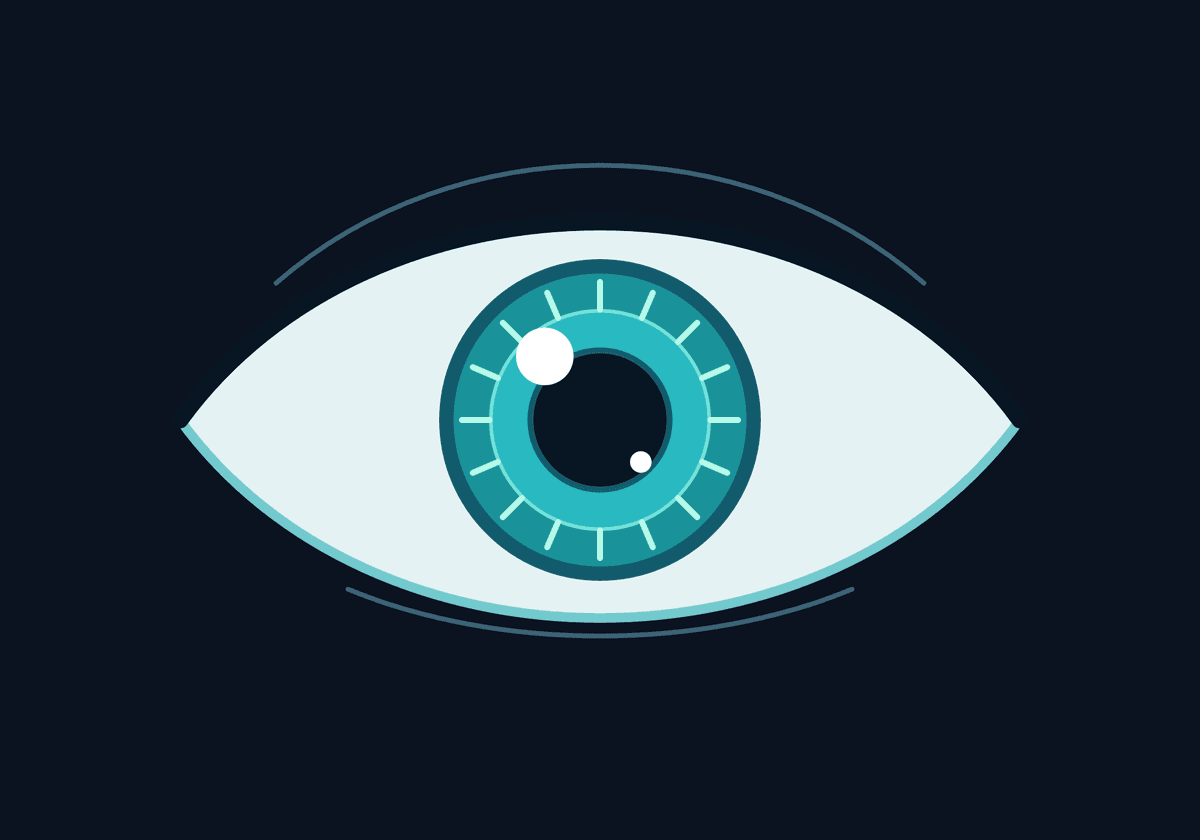 An illustrated eye made with Pentool